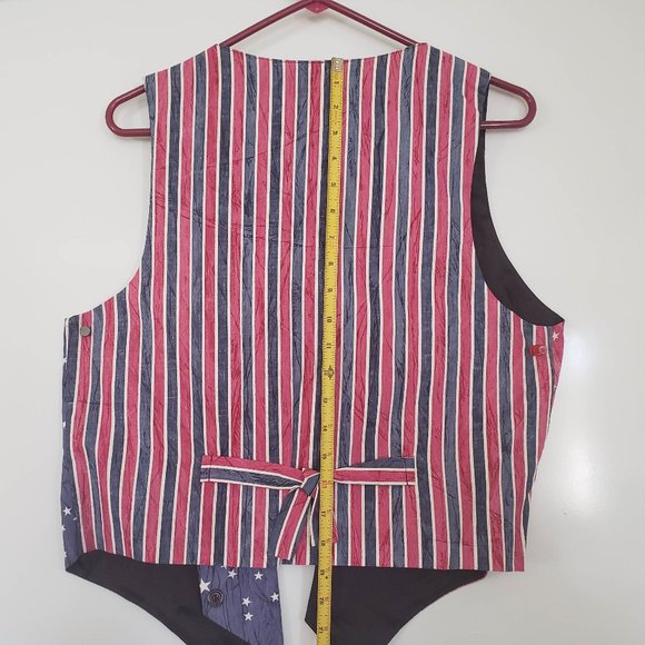 Vintage Stars and Stripes Vest Saddle River M - Picture 5 of 5